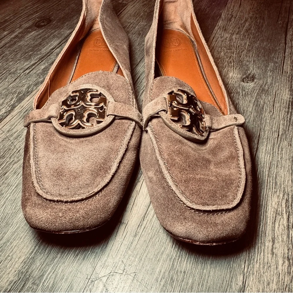Tory Burch suede women loafers SZ 8 1/2 M